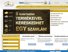 Tablet Screenshot of goldforex.hu
